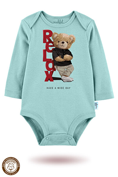 MAHFEL 2-Piece 100% Cotton Organic Printed Snap Fastener Baby Bodysuit