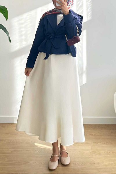 CNG MODA Scuba Puff Skirt - Flared Model