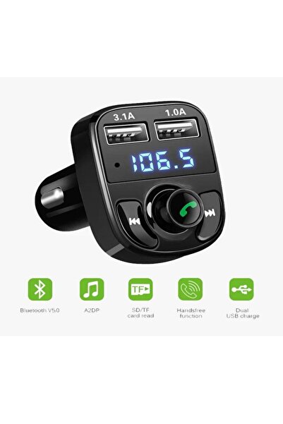 STOREMAX Carx8 Araç Usb Mp3 Sd Kart Çakmaklık Girişli Oto Müzik Çalar Kiti Kablosuz Çakmak Girişi