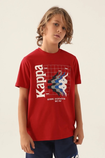 Kappa Cotton Cycling Neck Short Sleeve Boys T-Shirt