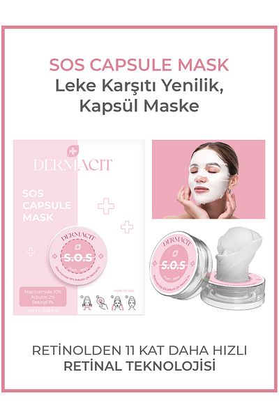 DERMACIT Sos Capsule Face Mask |   Anti-Aging Effective Anti-Blemish Mask