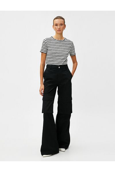 Koton Tricou cu gât cu mânecă scurtă