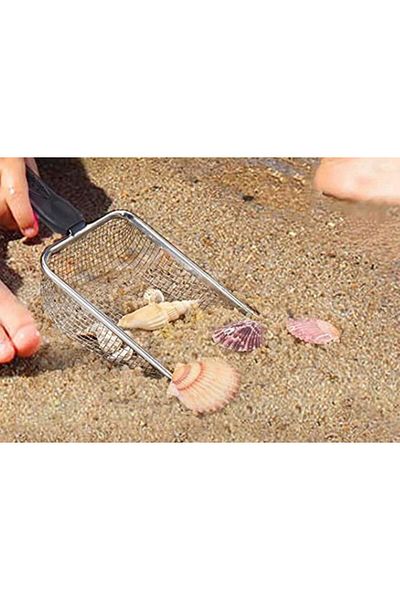YDGR Beach Mesh Shovel for Collecting Seashells, Kids Filter Sand Sifter Scoop for Collecting Seashells