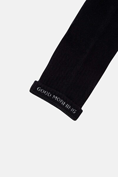 WWF Market Panda Thin Towel Socks - Black