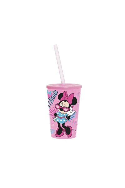 Herevin 340 Cc Lisanslı Pipetli Bardak-gözlüklü Minnie Mouse