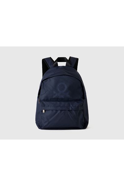 United Colors of Benetton Rucsac cu două compartimente cu logo albastru bleumarin pentru băiat