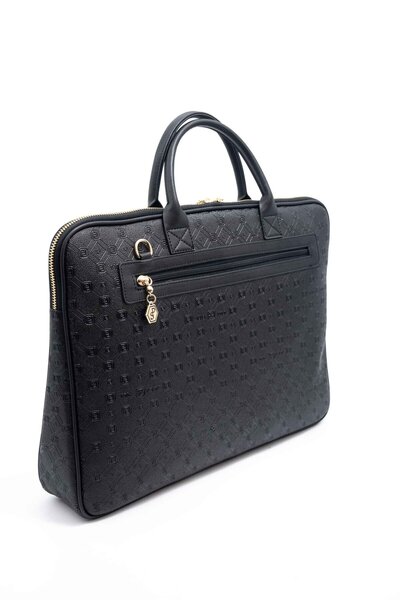Silver Polo Silver & Polo Black - Black Sp1175 Women's Laptop & Briefcase