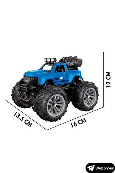 welcomein Oyuncak Uzaktan Kumandalı Duman Atan 4X4 Şarjlı Hız Vites Tuşlu Araba Buhar Atar Jeep Araba