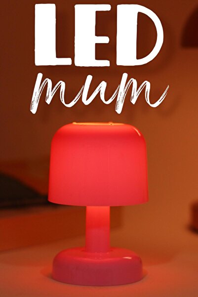 Telvesse Led Mum İskandinav Tip Pil Dahil Dumansız Alev Ledli Yapay Dekoratif...