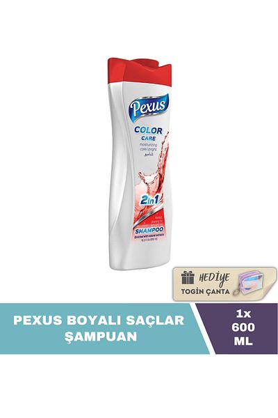 Pexus Shampoo for Dyed Hair 600 ml X1 Pieces + Gift Togin Bag