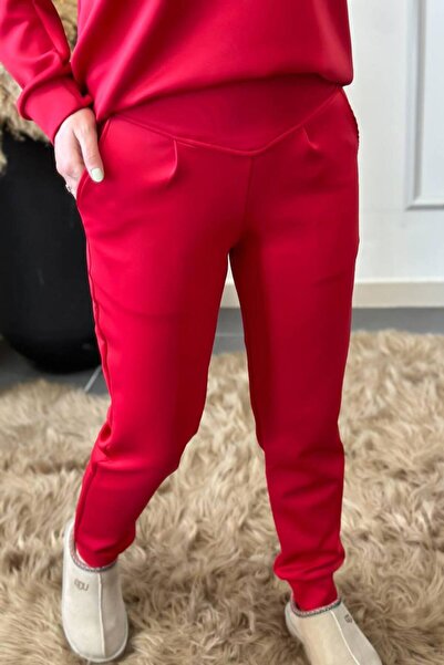 TLG TLG GİYİM Ženske Visok struk Skuba dizajnerske pantalone