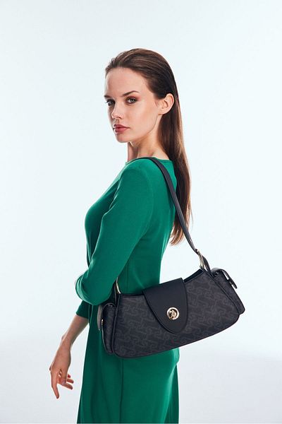 U.S. Polo Assn. Us24521 Geantă de umăr pentru femei model neagră