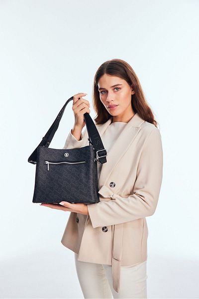 U.S. Polo Assn. Us24529 Geantă de umăr pentru femei model neagră