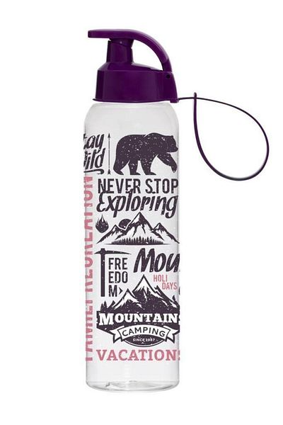 Herevin 0.75 Lt Patterned Water Bottle - mountains