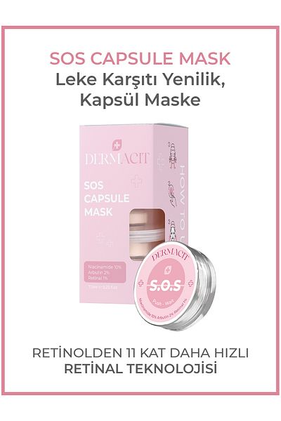 DERMACIT Sos Capsule Face Mask Set of 5 |   Anti-Aging Effective Anti-Blemish Mask