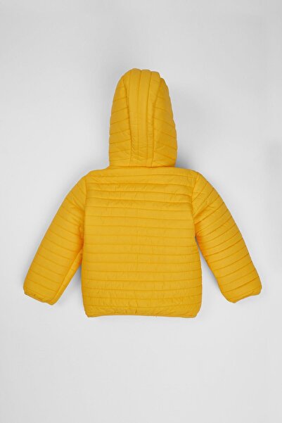 zepkids Hooded Long Sleeve Yellow Color Coat