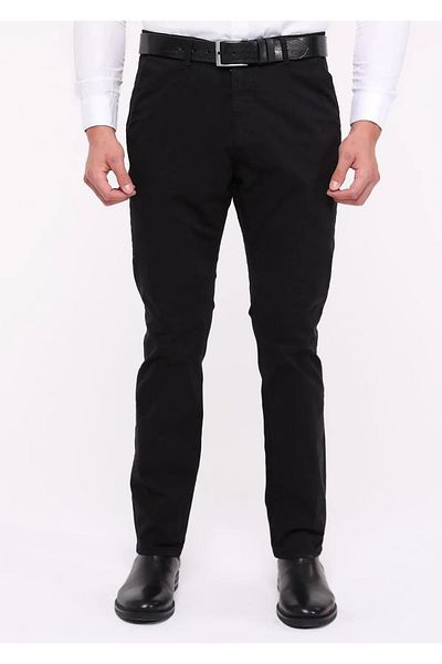CEDY DENIM Ανδρικό κλασικό παντελόνι Chino με φαρδιά εφαρμογή με ψηλόμεσο Lycra