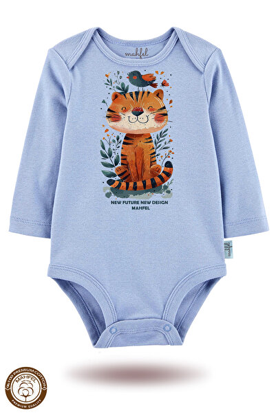 MAHFEL 2-Piece 100% Cotton Organic Printed Snap Fastener Baby Bodysuit