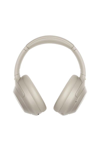 Sony سماعات رأس لاسلكية WH1000XM4/S مع خاصية إلغاء الضوضاء باللون الفضي
