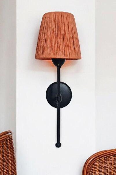 woodhub Pilli Bohem Aplik, Kablosuz Led Aplik,Kiremit Aplik,Elektrik Bağlantısı Gerektirmez