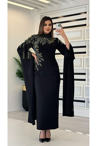 White Corner 2958 ÖZEL TASARIM ELBİSE EL İŞÇİLİĞİ