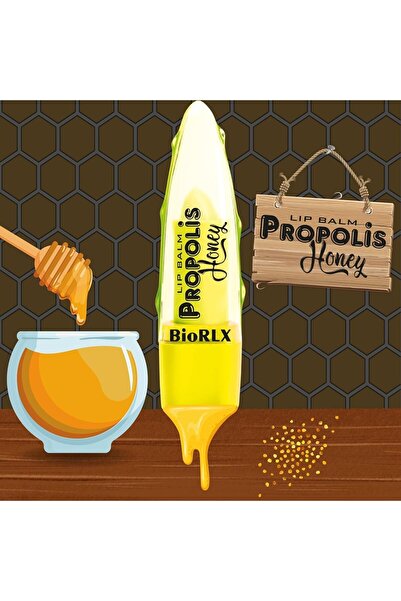 BioRLX Dudak Balmı Bal Ve Propolis Güçlendirici Renksiz Nemlendirici Dudak Bakımı (3,5G)