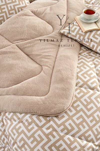 Home Double Welsoft Quilt Sleeping Set Beige Maze |   Elastic Sheet |   Dowry Set |   Dowry Team