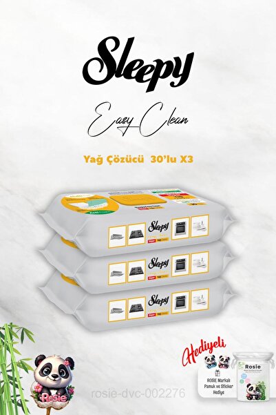 Sleepy Yağ çözücü Sleepy 30'lu X 3 ve Rosie Hediye