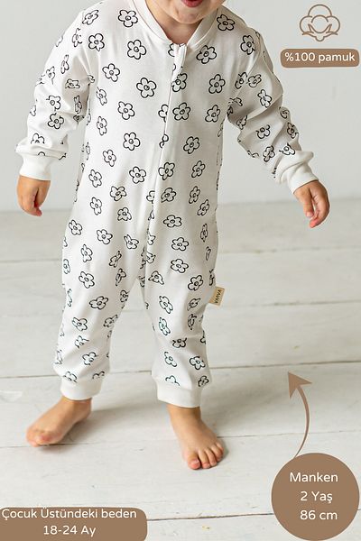 Vauva Baby Kids Girls Boys Printed Romper Seasonal Long Sleeve Elastic Jumpsuit