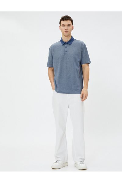 Koton Polo-T-Shirt aus Baumwolle mit kurzen Ärmeln und Knöpfen