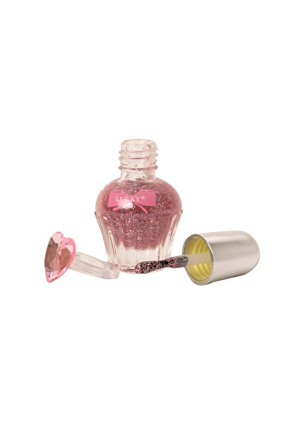 Lukky طلاء أظافر قابل للتقشير باللون الأرجواني اللامع على أساس مائي