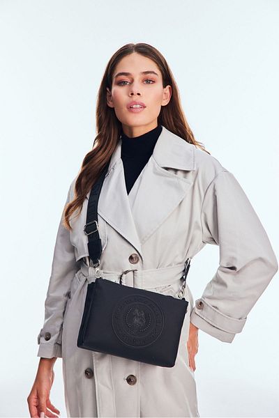 U.S. Polo Assn. Us24740 Model Negru Geantă Messenger Femei