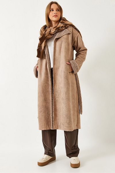 Bianco Lucci Women's Long Wool Coat - 20099 60351367