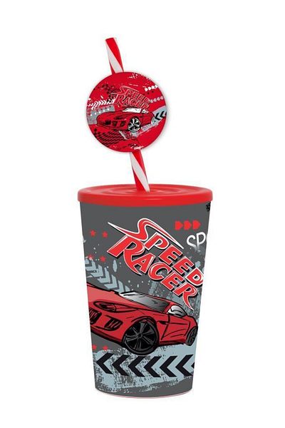 Herevin 340 Cc Fancy Glass with Straw-patterned-speed Race