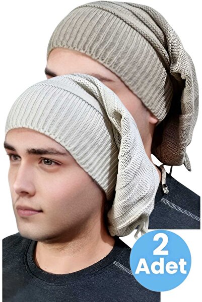 Trenderrs Комплект от 2 мъжки зимни плетени шапки и грейка за врата