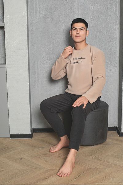 Sude HOMEWEAR Ανδρικό Σετ Πυτζάμες Fleece