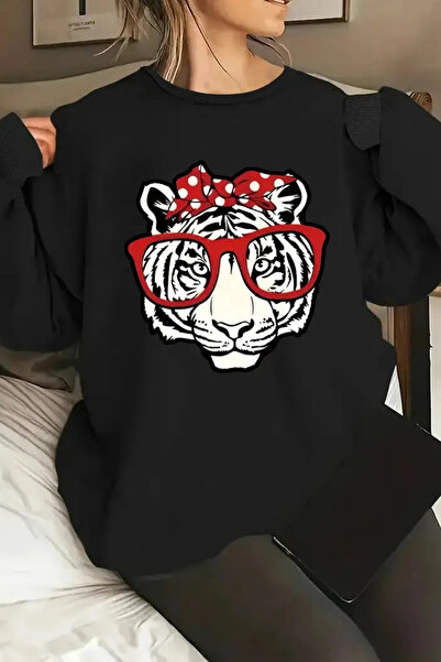 Wish BF Есенно-зимна удобна велосипедна блуза с дълъг ръкав и принт на врата