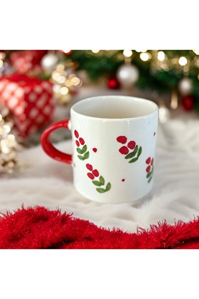 terraco ceramic New Year's Eve Kokina Pattern Handmade Ceramic Cup