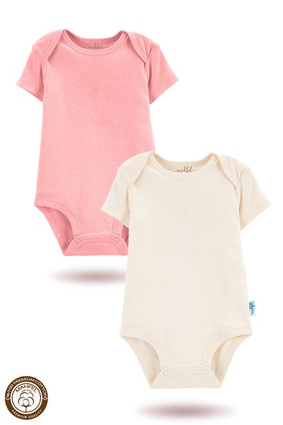 MAHFEL Organic Printed Long Sleeve Baby Bodysuit