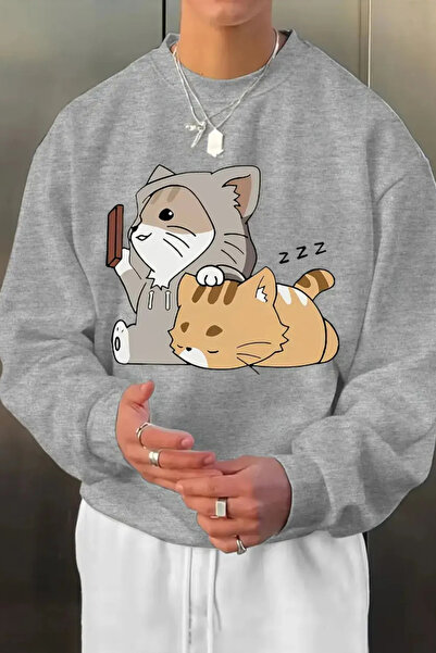 Wish BF الخريف الشتاء عارضة طاقم الرقبة المطبوعة طويلة الأكمام البلوز