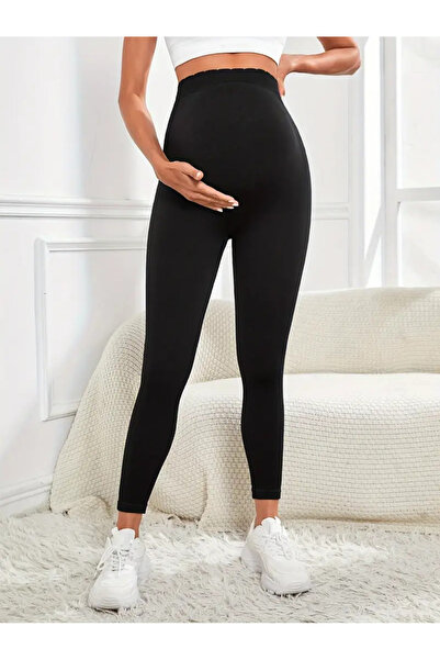 WAYS Termální zateplené zimní stahovací legíny s vysokým pasem, flexibilní nastavitelné těhotenské legíny