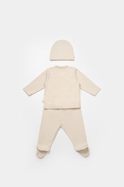 Biorganic Organic Embroidered 3-Piece Hospital Exit Train Set