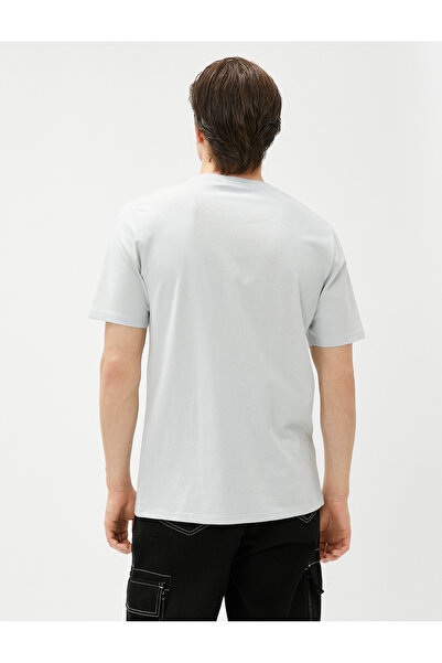 Koton Tricou din bumbac imprimat cu slogan cu gât