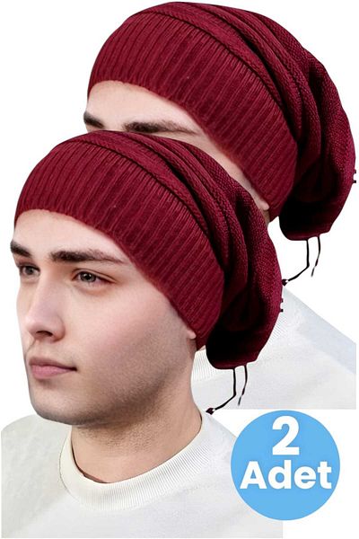 Trenderrs 2-Piece Men's Winter Knitwear Knitted Beanie and Neck Collar