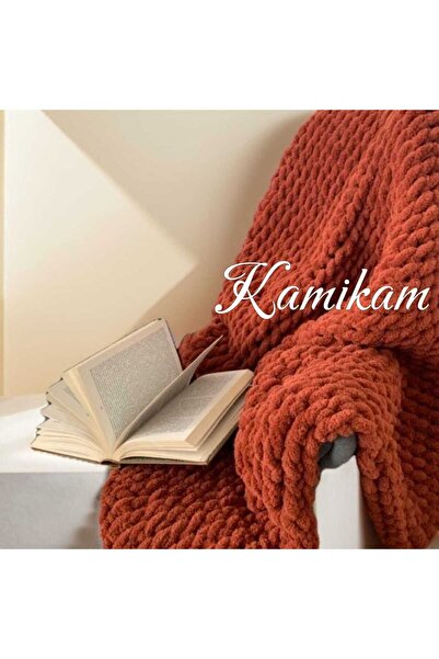 KAMİKAM بطانية أطفال محبوكة يدويًا من القطيفة والمخملية الناعمة من Alize