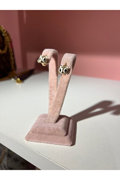 Misha Takı Aksesuar Kuyumcu Model Kedili Çelik Çocuk Küpesi