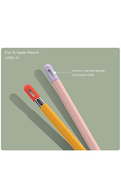 34center Apple Pencil 3. Generation (Usb-C) Compatible Silicone Case
