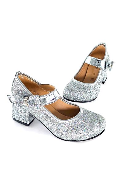 BDKButik Rochie de seara cu fundita pentru fete Pantofi cu toc