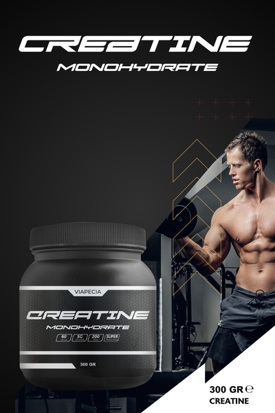Viapecia Kreatin Monohidrat Aminoasitli Spor Gıdası 300 Gr - 60 Servis, Enerj...