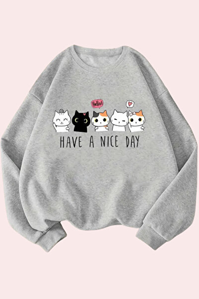 Wish BF الخريف الشتاء عارضة طاقم الرقبة المطبوعة طويلة الأكمام البلوز